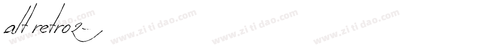 alt retro2字体转换